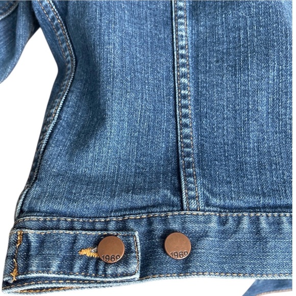 Vintage GAP Women’s XS Blue Denim Trucker Jacket Y2K - Picture 6 of 10